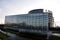 Panorama view of the European Union Parlament building in Strasbourg.