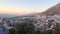 Panorama view of famous medina blue old city Chefchaouen, Morocco