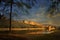 Panorama view of famous Rajasthan indian landmark - Amer Amber fort, Jaipur, India