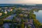 Panorama view of Finnish town Tampere