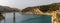 Panorama view of the Francisco Abellan Reservoir in the Sierra Nevada of Andalusia near La Peza