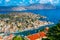 Panorama view of Greek island Symi