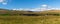 Panorama view of the historic Ribblehead Viaduct in North Yorkshire