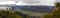 Panorama view from Hoher Fricken mountain in Bavaria, Germany