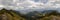 Panorama view from Hoher Fricken mountain in Bavaria, Germany