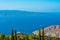 Panorama view of Hydra town in Greece