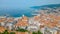 Panorama view of Italian town Trieste