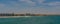 Panorama view from the jetty to Swakopmund city, Namibia, Africa