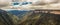 Panorama view of the Kanangra Walls, Kanangra-Boyd National Park, Australia