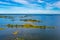 Panorama view of Kvarken archipelago in Finland