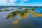 Panorama view of Kvarken archipelago in Finland