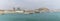 A panorama view leaving the harbour of Alicante
