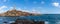 Panorama view of the lighthouse at Capo Palos in Murcia in southeastern Spain