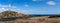 Panorama view of the lighthouse at Capo Palos in Murcia in southeastern Spain