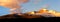 Panorama View of Longs Peak at sunrise