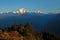 Panorama view of the majestic of himalayan mountain, Nepal