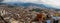 Panorama view of Manizales city in Colombia