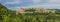 Panorama view of medieval castle in Urbino