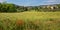 Panorama view of the medieval village Lourmarin