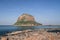 Panorama view of the medival castle of Monemvasia from above