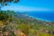 Panorama view of Mirabello bay at Greek island Crete