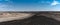 Panorama view of Moon Landscape, or Lunar Landscape near Swakopmund, Namibia