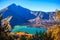 Panorama view of Mountain Rinjani of Indonesia