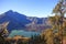 Panorama view of Mountain Rinjani of Indonesia