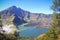 Panorama view of Mountain Rinjani of Indonesia