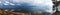 Panorama view nature landscape water sky