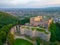 Panorama view of Neamt citadel in Romania