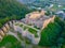 Panorama view of Neamt citadel in Romania