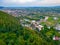 Panorama view of Neamt citadel in Romania