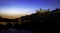 Panorama view in the night of the alcazar Toledo Spain