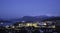 Panorama view in the night of city in Luzern