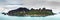 Panorama view of Nosy Hara, an limestone islet in the northwest of Madagascar