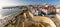 Panorama view of the old city center of Sines