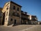 Panorama view of old historic quaint charming medieval architecture village town Santillana del Mar in Cantabria Spain