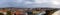 Panorama view of the old roof city Uzhgorod, Transcarpathia, Ukraine Europe