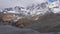 Panorama view over the moraine of glacier \\\