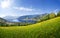 Panorama view over Zell am See, Austria