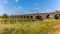 A panorama view of part of the Fourteen Arches viaduct near Wellingborough UK