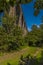 A panorama view from the path beside the Chappel Viaduct near Colchester, UK