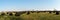 Panorama view of the Po Valley, Pianura Padana, in the countryside of Bologna. Italy