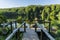 Panorama view point of the Herthasee at Jasmund National Park.