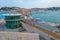 Panorama view of the port of Ancona, Italy