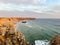 Panorama view of Praia do Tonel (Tonel beach) in Cape Sagres, Algarve, Portugal.