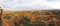 Panorama View of Rainbow Mountains Geological Park. Stripy Zhangye Danxia Landform