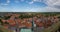 Panorama view of Ribe, Denmark