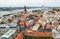 The panorama view of Riga